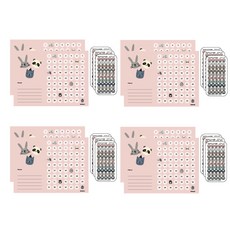디자인아지트 칭찬스티커판 8p + 칭찬스티커 12p 세트, 해피프렌즈, 1세트