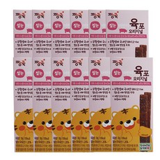 짱죽 쌀눈 어린이육포 오리지널 30g, 12개