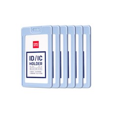 델리 ABS 세로형 네임택 8315, 스카이블루, 6개
