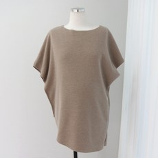 이얀 임산부 라운딩 기모 조끼티