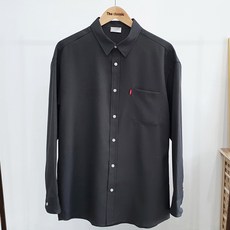 더클래식 남성용 링클프리 세미오버핏 기본 포켓 와이셔츠 남방