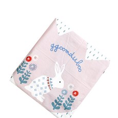 꿈두부 겨울용 극세사 빅래빗 아기 블랭킷, 핑크 핑크