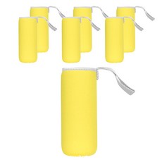 블럭마트 네오플랜 보온보냉 물병주머니 360ml, 옐로우, 7개