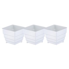 메쉬 팟 다육이 화분 3p, 화이트