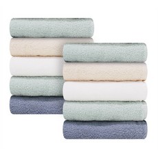 송월타월 브라이튼 세면타올 130g 30수 면사, 랜덤발송, 10개