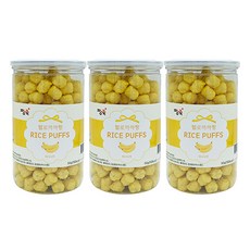 짱죽 헬로 까까짱 라이스 퍼프 아기 과자 50g, 바나나, 3개