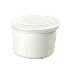 블루마마 도자기 이유식 밀폐보관용기, 화이트, 1개