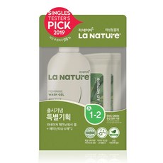 라네이처 페미닌 워시 젤 여성청결제 240ml + 페미닌 티슈 6매 x 2p, 1세트