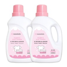 맘스홀릭 섬유유연제 러브향 본품, 2.4L, 2개
