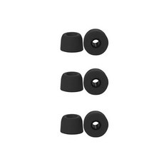 로랜텍 유선 무선 공용 메모리폼 이어팁 T 4.9mm S + M + L 세트, 블랙