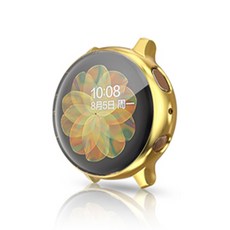 디에스스토어 갤럭시워치 액티브2 풀커버 케이스 44mm, 골드, 1개