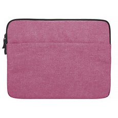 마켓A 원포켓 슬리브 노트북 파우치, 핑크