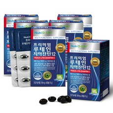 눈 영양제-추천-뉴트리디데이 프리미엄 루테인 지아잔틴12, 30캡슐, 6개