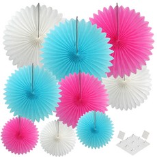 페이퍼휠 3종 x 3p + 마운트 10p, 라이트블루, 핑크, 화이트