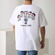 단군 남성용 모어차일드 오버핏 반팔티셔츠