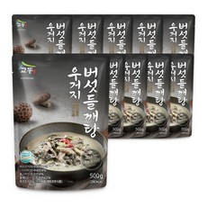 교동 우거지 버섯 들깨탕 즉석식품, 500g, 10개