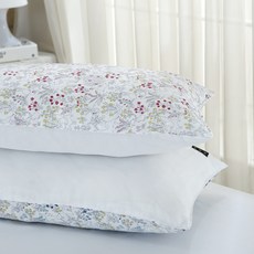 지베딩 에덴 풍기인견 베개커버 2p, 핑크