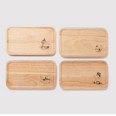 아카시아 무민 트레이 4p, 단일색상