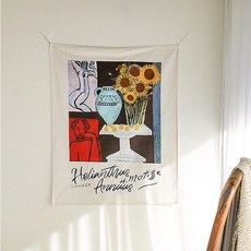 데코뷰 마티스 해바라기 그림 패브릭 포스터, 화병