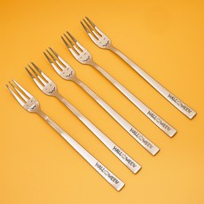 테이블아트 할로윈 디저트 티포크, 5개