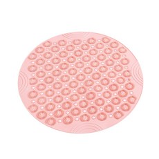 제이라이프 엣지 원형 논슬립 매트 55 x 55 cm, 핑크, 1개