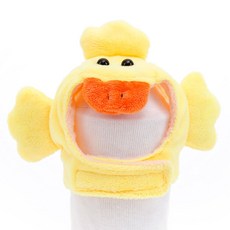 딩동펫 반려동물 귀염뽀짝 동물모자 M, 오리, 1개