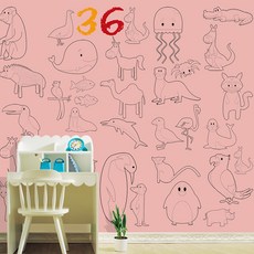 고양이무늬벽지