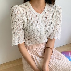 엔비룩 여성용 벤트 스카시 가디건