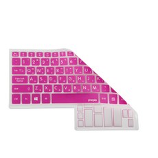 파인피아 LG노트북 15U50N/15UD50N 전용 노트북 키스킨 문자인쇄, 핑크, 1개