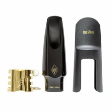 MEYER 100주년 NY 하드러버 알토 색소폰 마우스피스 6호, 혼합색상, 1개