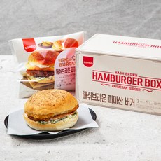 삼립 해쉬브라운 파마산버거, 155g, 3입