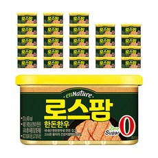 롯데햄 로스팜 엔네이처 한돈한우 통조림, 200g, 24개