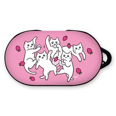 웹툰샵 냐한남자 냐남 갤럭시 버즈 케이스, 단일상품, 003 스트로베리춘배