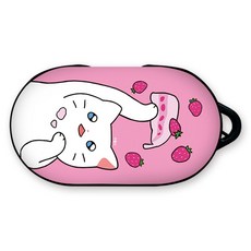 웹툰샵 냐한남자 냐남 갤럭시 버즈 케이스, 단일상품, 006 스트로베리춘배(세로)