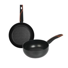 미라클 IH 후라이팬 궁중팬 세트 2p, 혼합색상, 후라이팬 26cm + 궁중팬 20cm