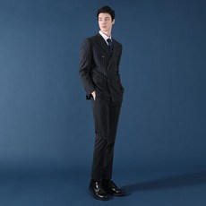 리버클래시 남성용 초크스트라이프 더블 정장자켓 LGS11488