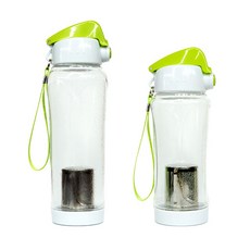 크롬 트라이탄 차망 물병 500ml + 800ml 세트, 혼합색상