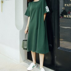 95스포티 레터 임부복 원피스