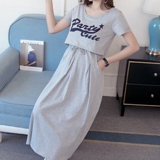 쉐방반팔노방원피스루즈핏임산부임신선물만삭촬영주수임부복셀프웨딩돌잔치