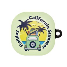 바니몽 갤럭시 버즈2프로/버즈2/버즈프로/버즈라이브 필오프 하드 케이스, 02 캘리포니아카