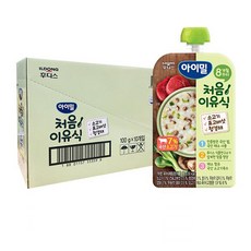 아이밀 처음이유식 100g, 소고기 + 표고버섯 + 청경채 혼합맛, 10개