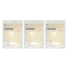 Joyparty 派對裝飾圓形紙片 3入, 象牙