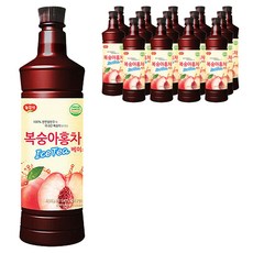 복숭아홍차 베이스, 970ml, 15개