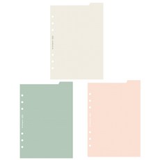 플레픽 A5 6공 떡메모 인덱스 패드 도트 3종 세트, 30매
