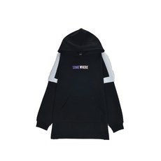 아동용 어깨배색 롱 후드 티셔츠 O564