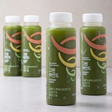 잠바주스 프리미엄 과채주스 그린마인드, 250ml, 4개