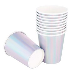 메탈릭 파티컵 홀로그램 실버 240ml, 3박스