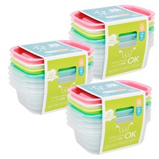 이노마타 냉동실 정리 용기 라쿠친팩 PH04 180ml x 4p세트, 3세트, 밀폐용기 4종