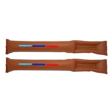 차량용 틈새쿠션 00074 2p, 3색 스티치 브라운, 2개