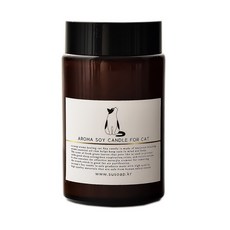 수솝 아로마 고양이캔들 카밍캣 풀향, 210ml, 1개